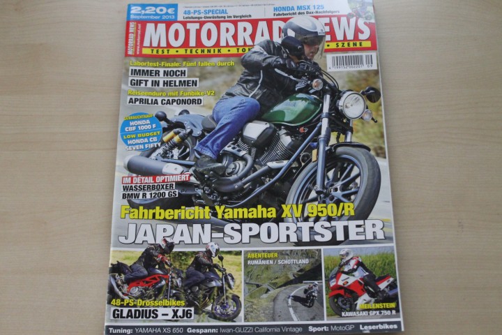 Deckblatt Motorrad News (09/2013)